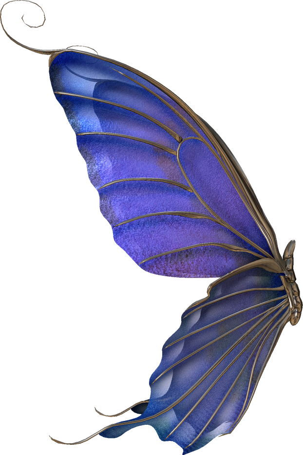 3D Blue Butterfly