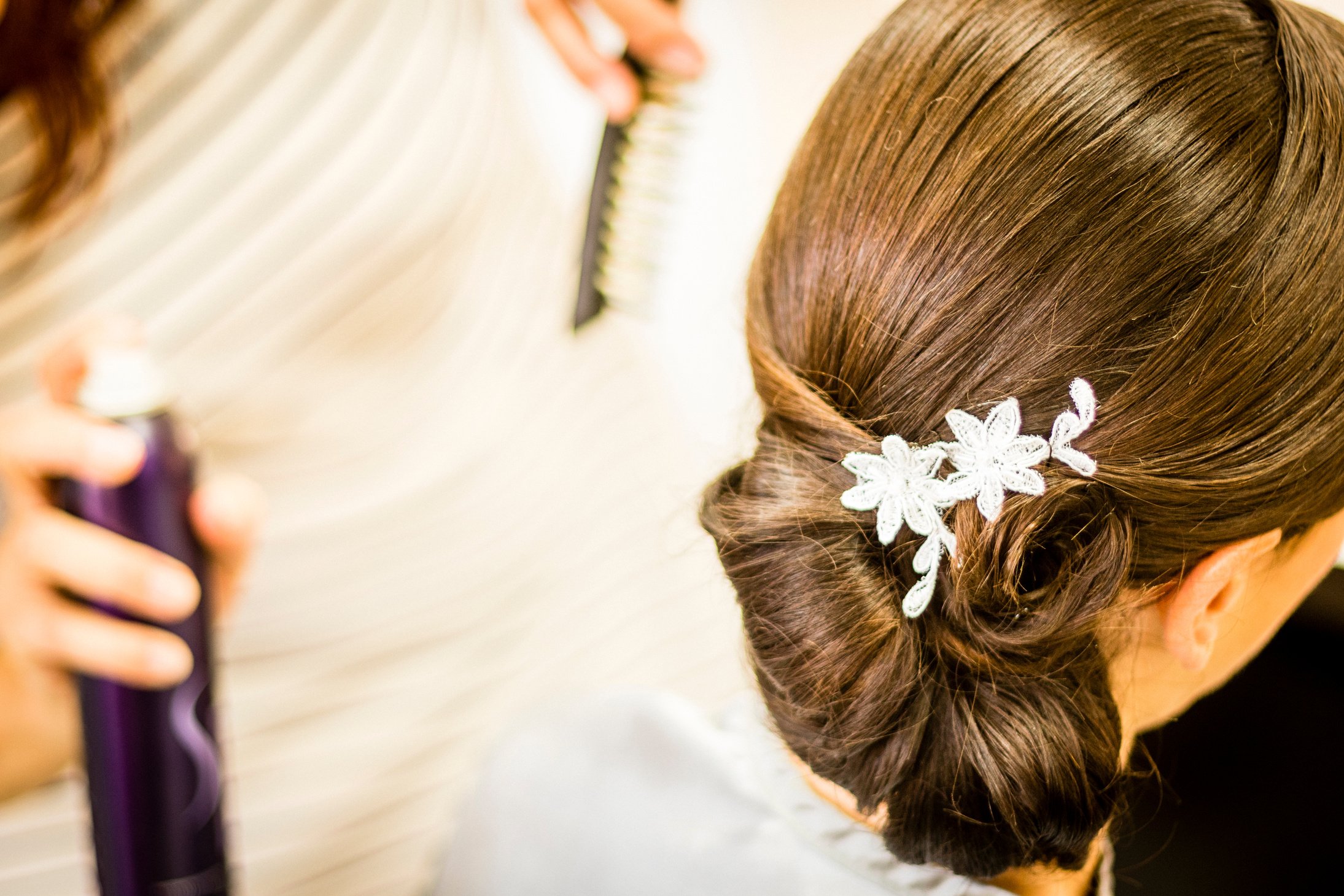 Hairstyle for a Wedding Day