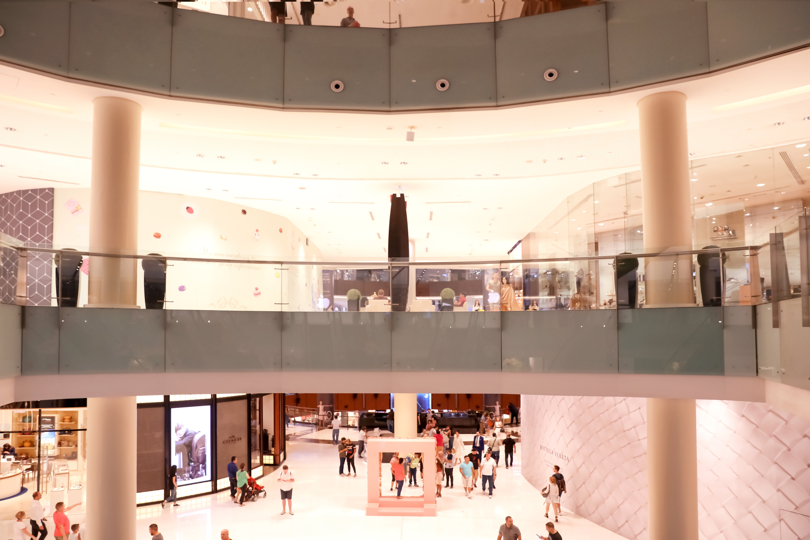 DUBAI, UNITED ARAB EMIRATES - NOVEMBER 04, 2018: Interior of Luxury Shopping Mall